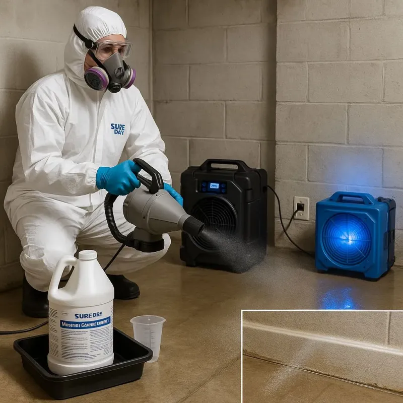 Sanitization and Odor Removal process in Conroe, TX